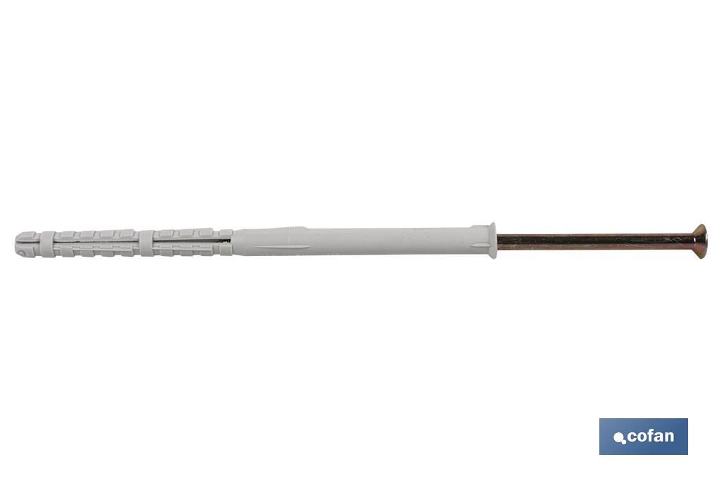 TACO CON TORNILLO POZIDRIVE 10X100 (PACK: 50 UDS)